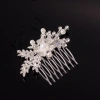 Cross-border e-commerce supply of bride wedding water diamond inlaid diamond alloy silver-plated hair comb, hair accessory and hair accessory wholesale 01 details Picture
